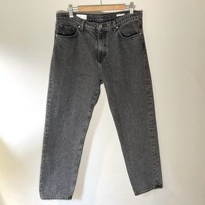 BALDWIN BLDWN Modern Taper Straight Leg Jeans in Vintage Washed Black